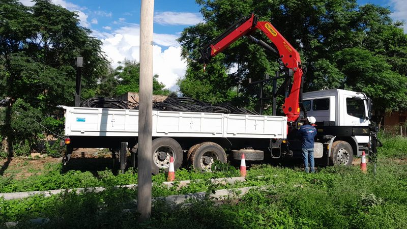Carga de cable para mantenimiento de red